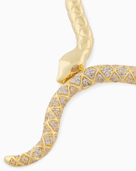 Armani Collar Tipo Cuello De Latón Color Dorado