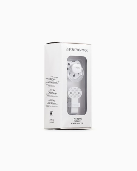 Armani Conjunto Para Bebé Con Chupete Y Cadena