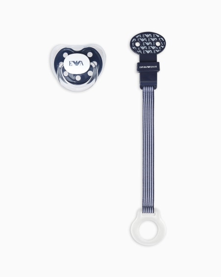Armani Conjunto Para Bebé Con Chupete Y Cadena