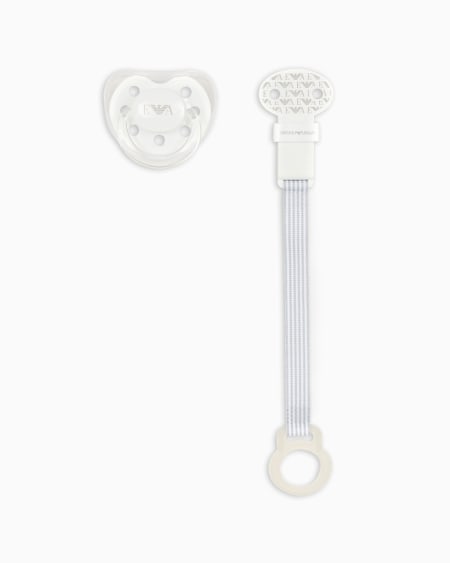 Armani Conjunto Para Bebé Con Chupete Y Cadena