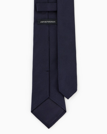 Armani Corbata De Pura Seda Con Bordado De águila