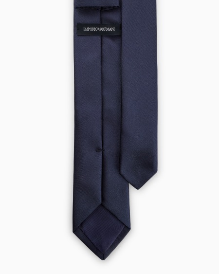 Armani Corbata De Seda Pura Con Logotipo