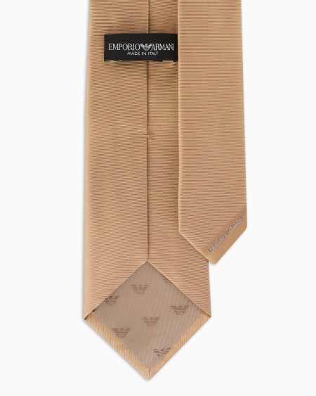 Armani Corbata De Seda Pura Efecto Ottoman