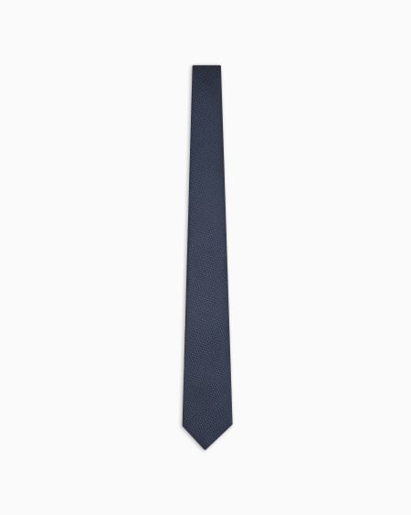Armani Corbata de seda pura microadamascada