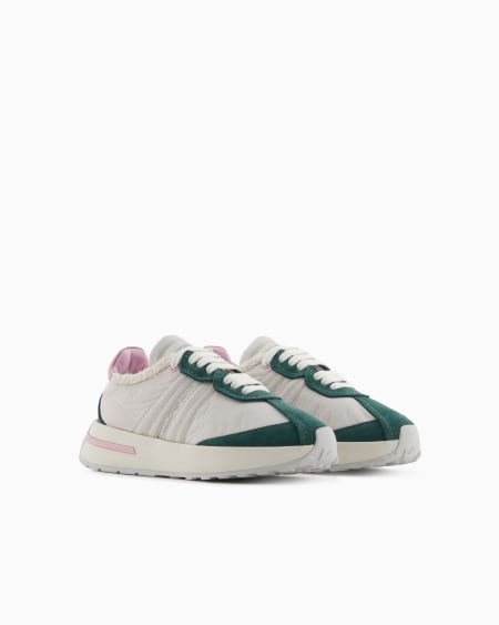 Armani Deportivas De Nailon Con Detalles De Ante