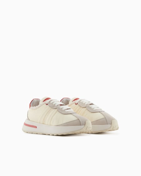 Armani Deportivas De Nailon Con Detalles De Ante