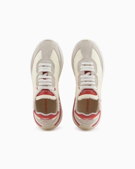 Armani Deportivas De Nailon Con Detalles De Ante