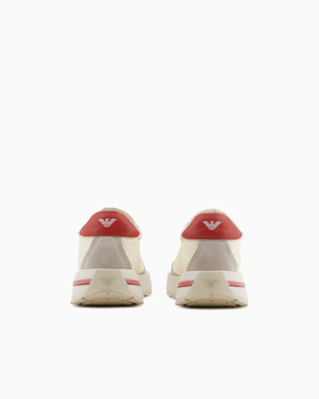 Armani Deportivas De Nailon Con Detalles De Ante