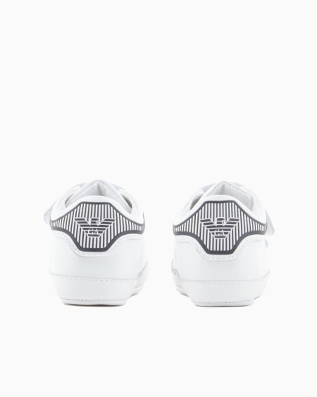 Armani Deportivas De Napa Con Velcro