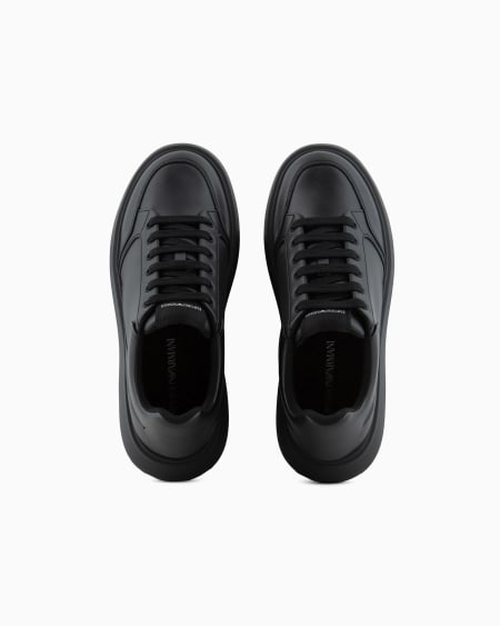 Armani Deportivas De Piel Con Logotipo Lateral