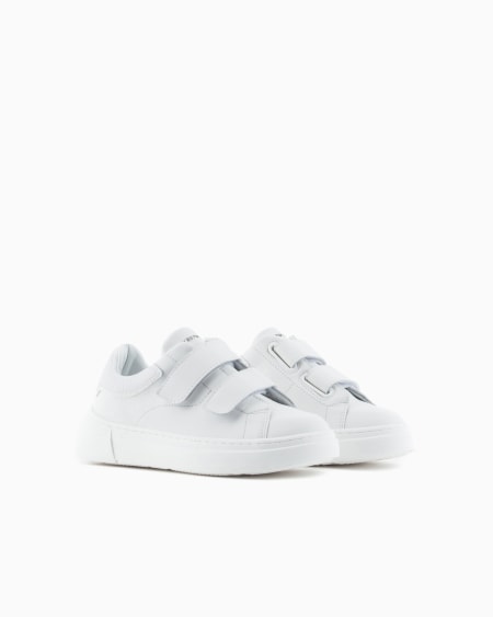 Armani Deportivas De Piel Con Velcro