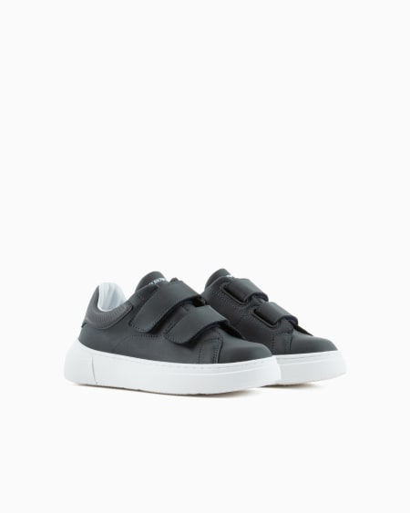 Armani Deportivas De Piel Con Velcro
