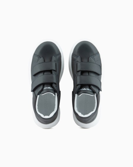 Armani Deportivas De Piel Con Velcro