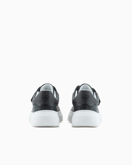 Armani Deportivas De Piel Con Velcro