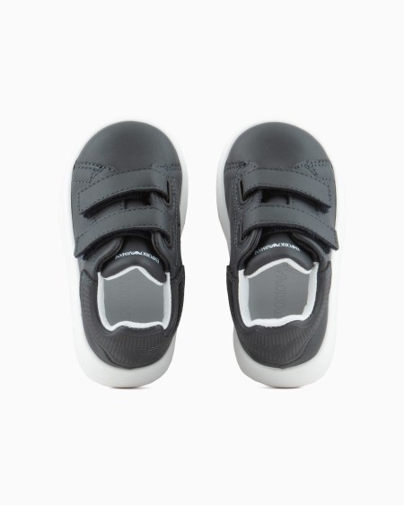 Armani Deportivas De Piel Con Velcro