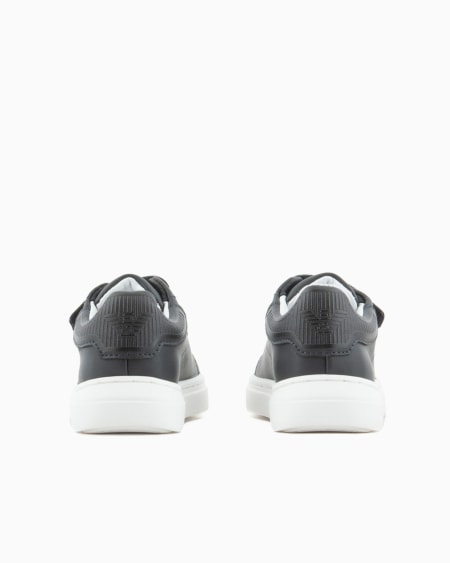 Armani Deportivas De Piel Con Velcro