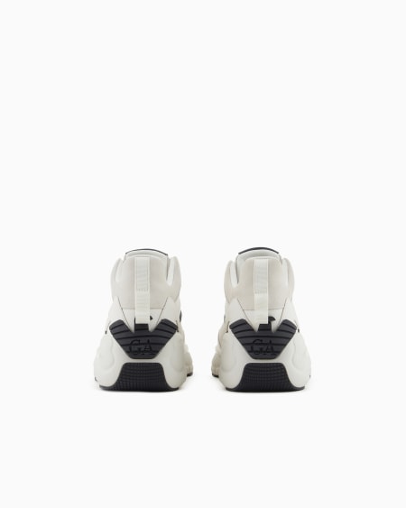 Armani Deportivas De Piel Y Ante Con Maxisuela