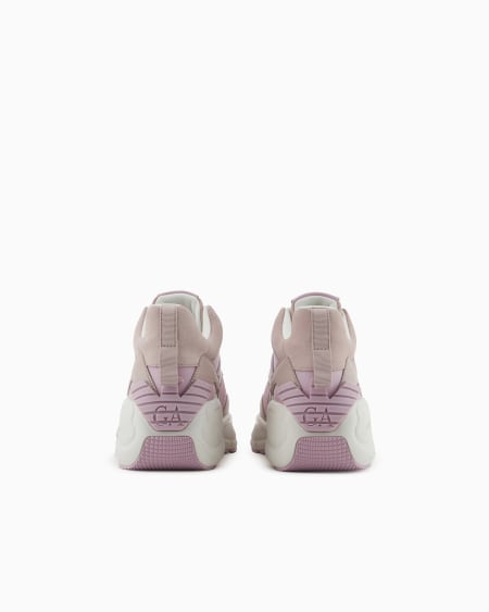 Armani Deportivas De Piel Y Ante Con Maxisuela