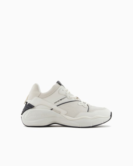 Armani Deportivas de piel y ante con maxisuela