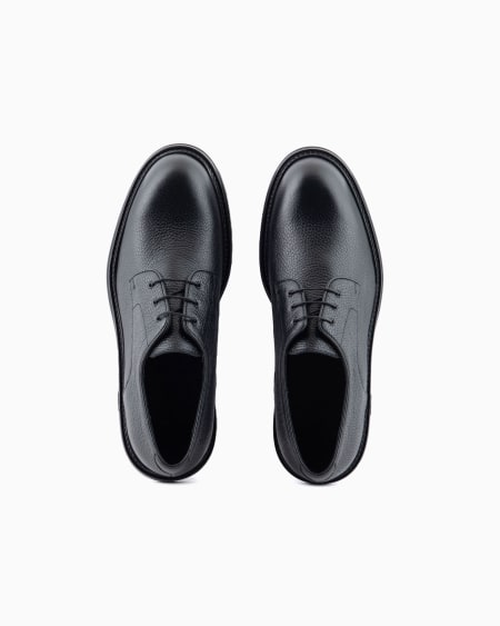 Armani Derby De Cuero Plena Flor