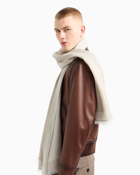 Armani Estola En Mezcla De Lana Y Seda