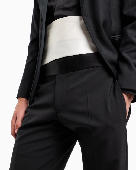 Armani Fajín De Esmoquin De Seda Pura