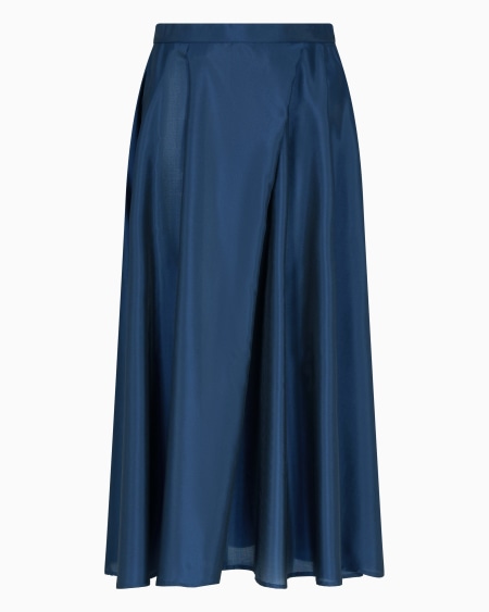 Armani Falda de musolina técnica con pliegues