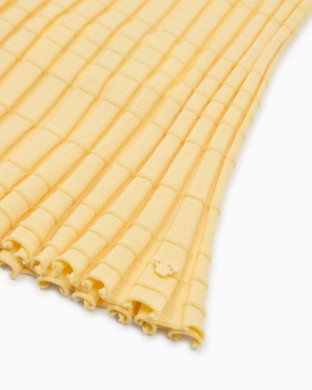 Armani Falda De Punto Con Efecto Plisado