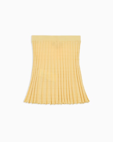 Armani Falda De Punto Con Efecto Plisado