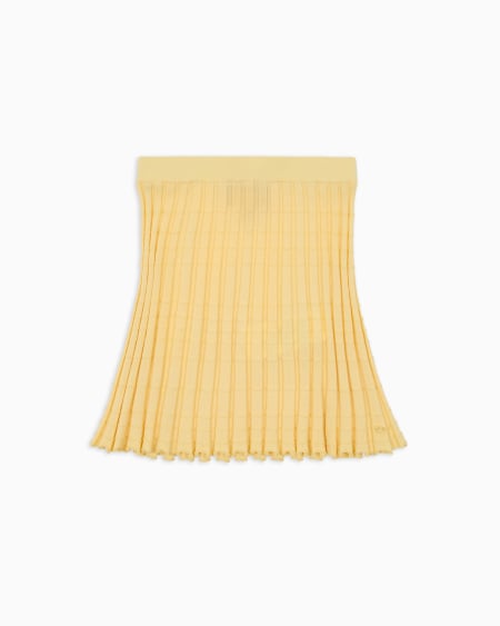 Armani Falda de punto con efecto plisado