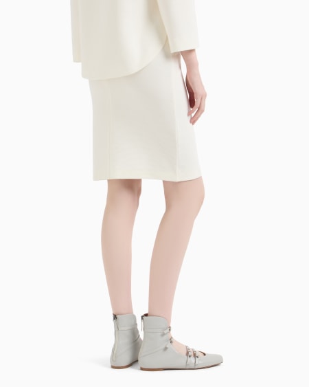 Armani Falda De Tubo De Punto Ottoman