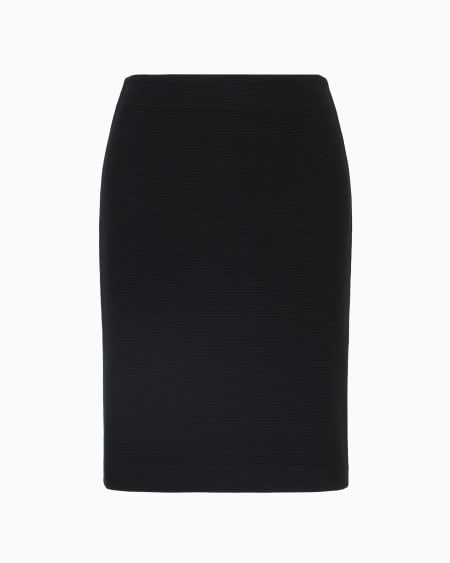 Armani Falda de tubo de punto ottoman