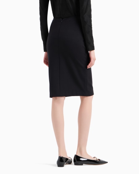 Armani Falda De Tubo De Tejido De Punto Milano