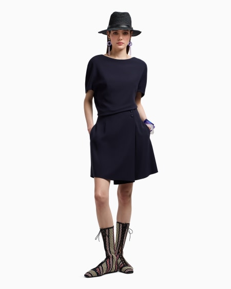 Armani Falda Pantalón De Cady Técnico