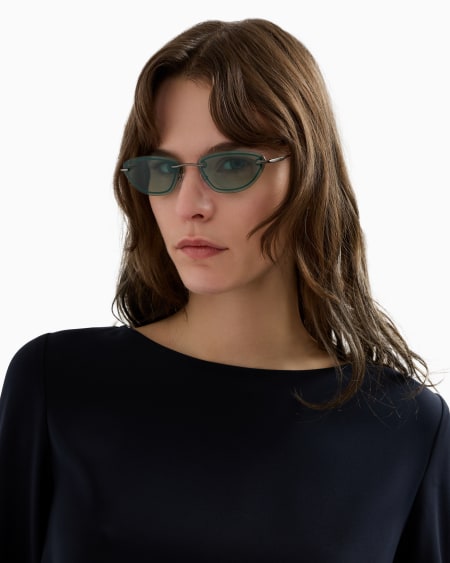 Armani Gafas De Sol Estilo Ojo De Gato Para Mujer