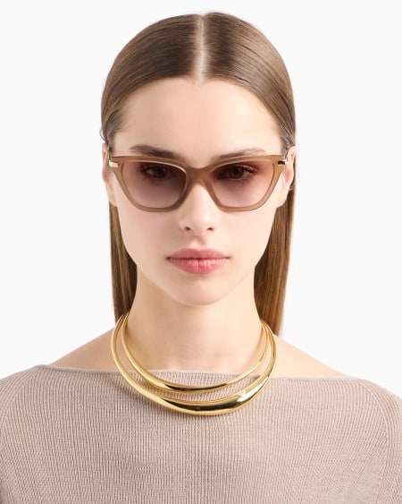 Armani Gafas De Sol Estilo Ojo De Gato Para Mujer