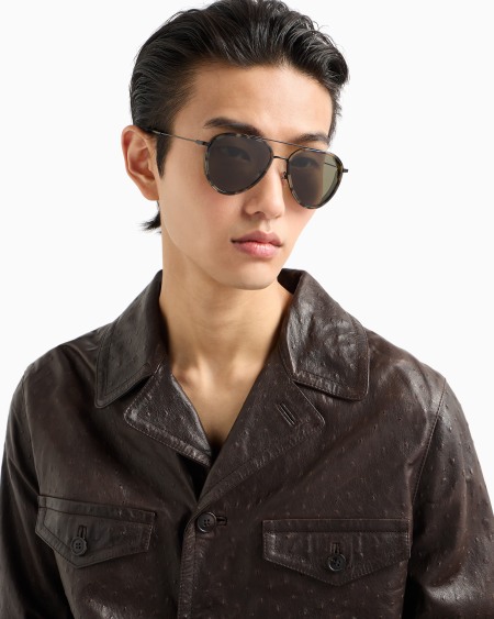 Armani Gafas De Sol Estilo Piloto Para Hombre