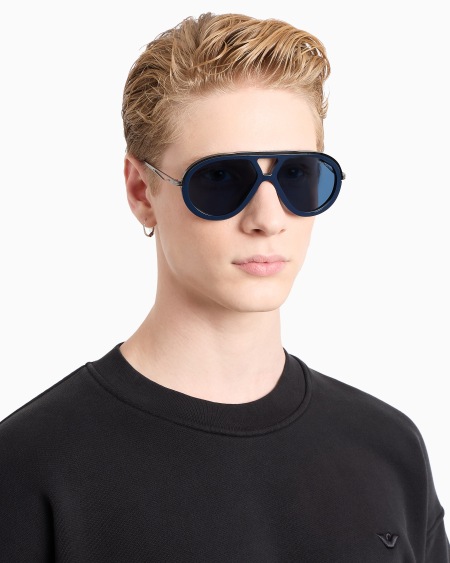 Armani Gafas De Sol Estilo Piloto Para Hombre