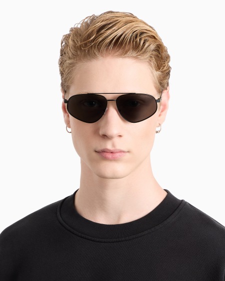 Armani Gafas De Sol Estilo Piloto Para Hombre