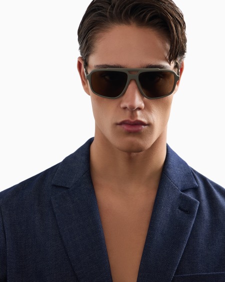 Armani Gafas De Sol Estilo Piloto Para Hombre