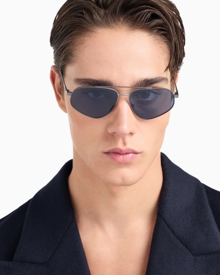 Armani Gafas De Sol Estilo Piloto Para Hombre