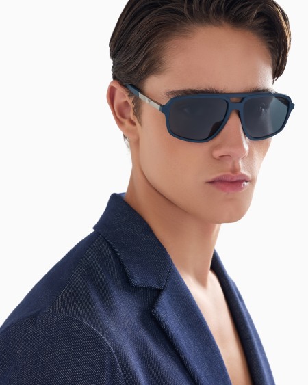 Armani Gafas De Sol Estilo Piloto Para Hombre