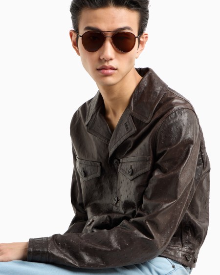 Armani Gafas De Sol Estilo Piloto Para Hombre