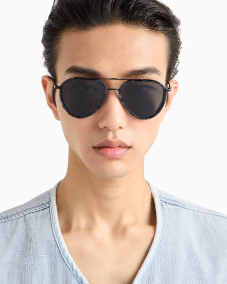 Armani Gafas De Sol Estilo Piloto Para Hombre