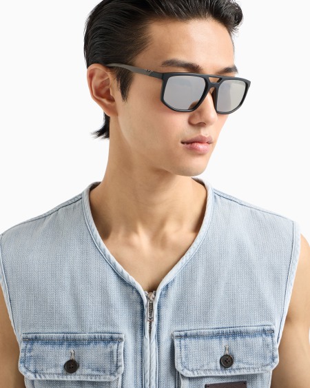 Armani Gafas De Sol Estilo Piloto Para Hombre