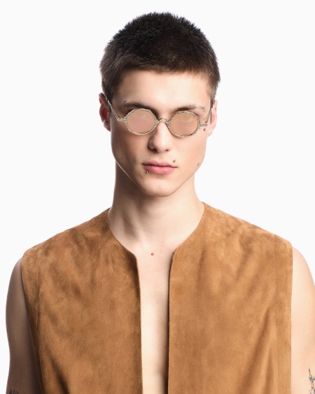 Armani Gafas De Sol Redondas Para Hombre