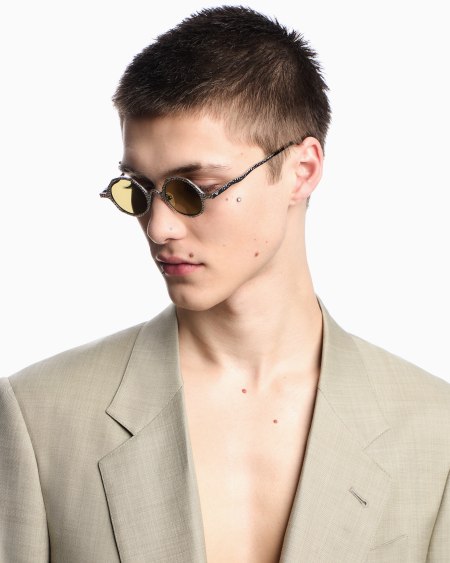 Armani Gafas De Sol Redondas Para Hombre