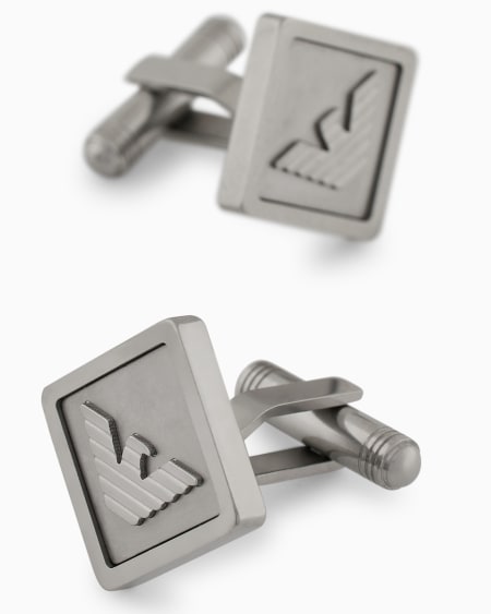 Armani Gemelos De Acero Inoxidable