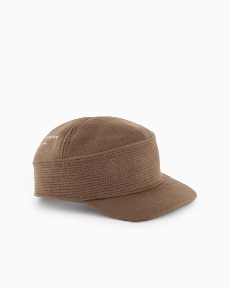 Armani Gorra en paño de lana con logotipo bordado