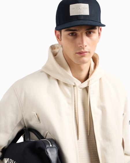 Armani Gorra Snapback Con Parche Bordado Con Logo